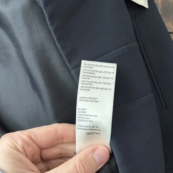 NWT Anthropologie Maeve Preppy Tailored Faux Wrap Skort Black Size 8 Academia - Picture 12 of 12